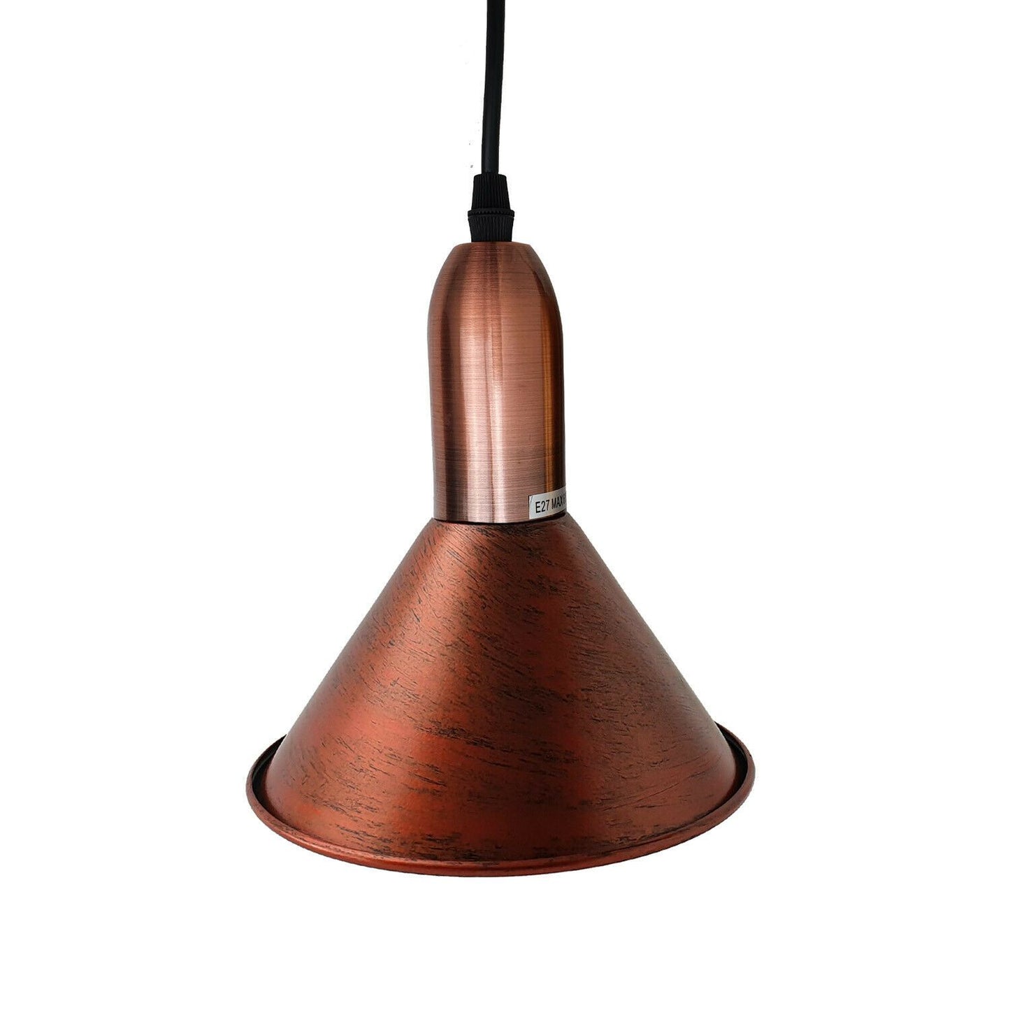 Retro Style 3 Way Rustic Red Metal Pendant Ceiling Light Fitting