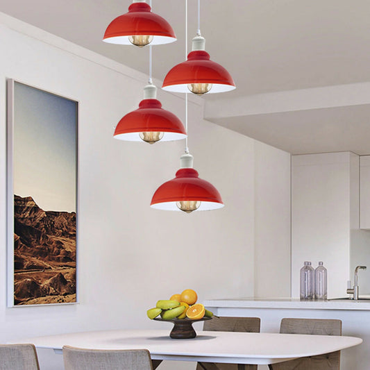 Red Berry Soft 4 Light Ceiling Chandelier