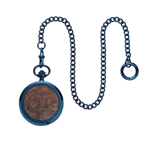 Waidzeit Franz Ferdinand Skeleton pocket watch blue