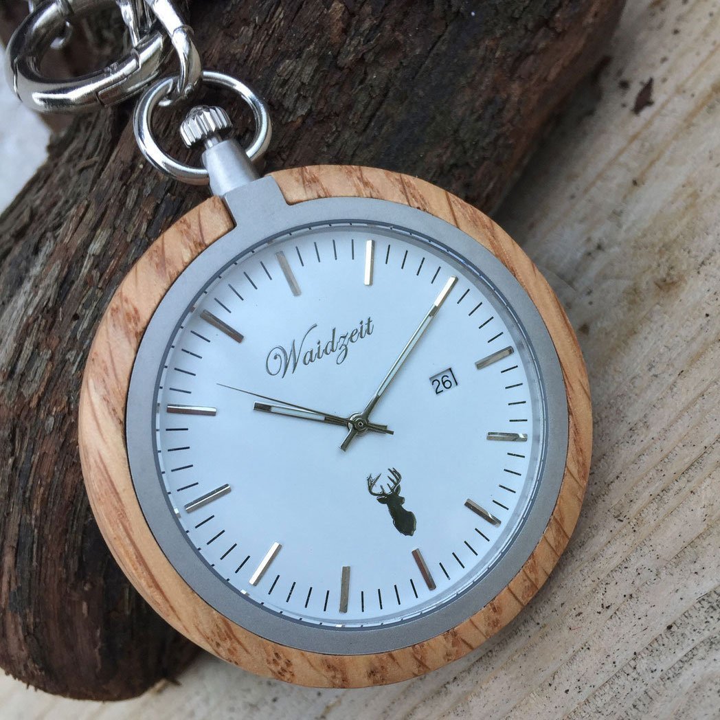 Waidzeit Oak Pocket Watch