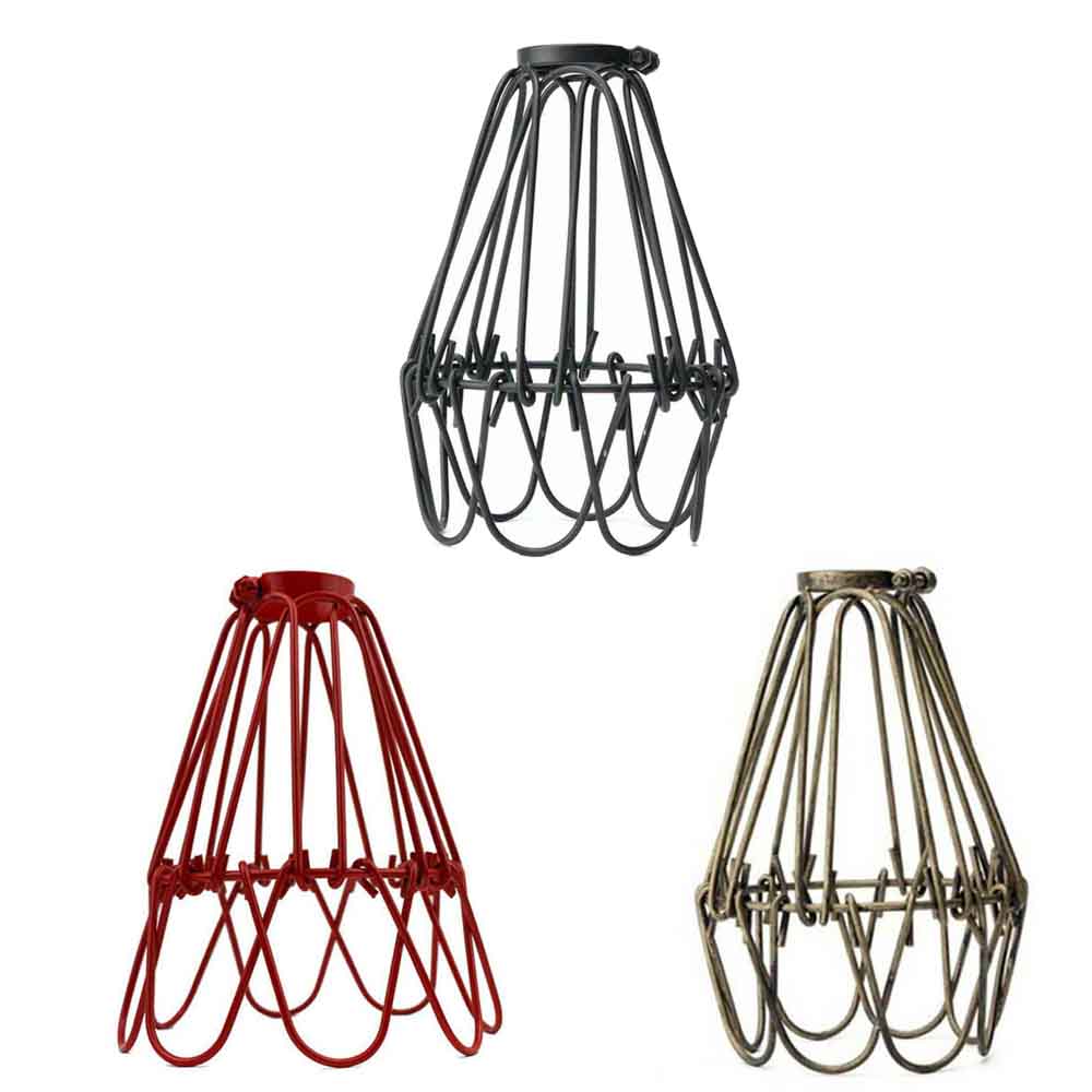 Industrial Water Lily Iron Wire Cage Lamp Lighting Decoration