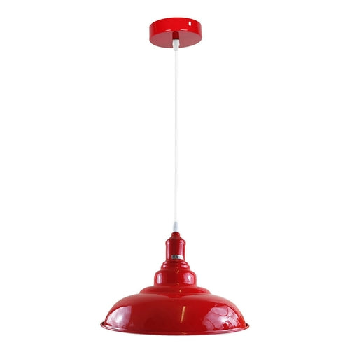 Red Retro Bedroom and Kitchen Pendant Light Shades