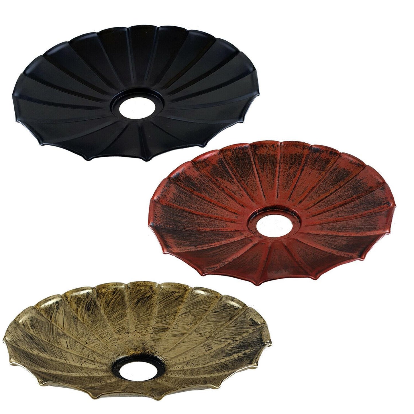Sea Petal Metallic Tones Pleated Lampshade Collection