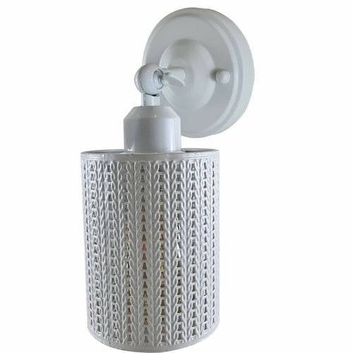 Elliot Cut Out White Industrial Wall Lights