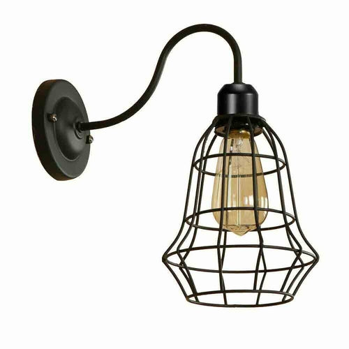 The Dock Light Collection Black Cage Wall Lights