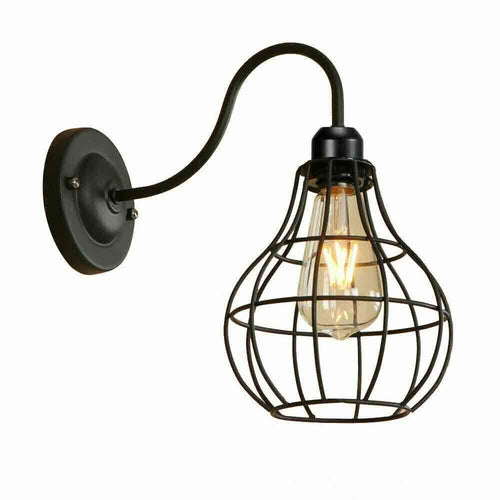 The Dock Light Collection Black Cage Wall Lights
