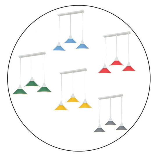 Bloom Bar 3 Way Pendant Light Colour Collection