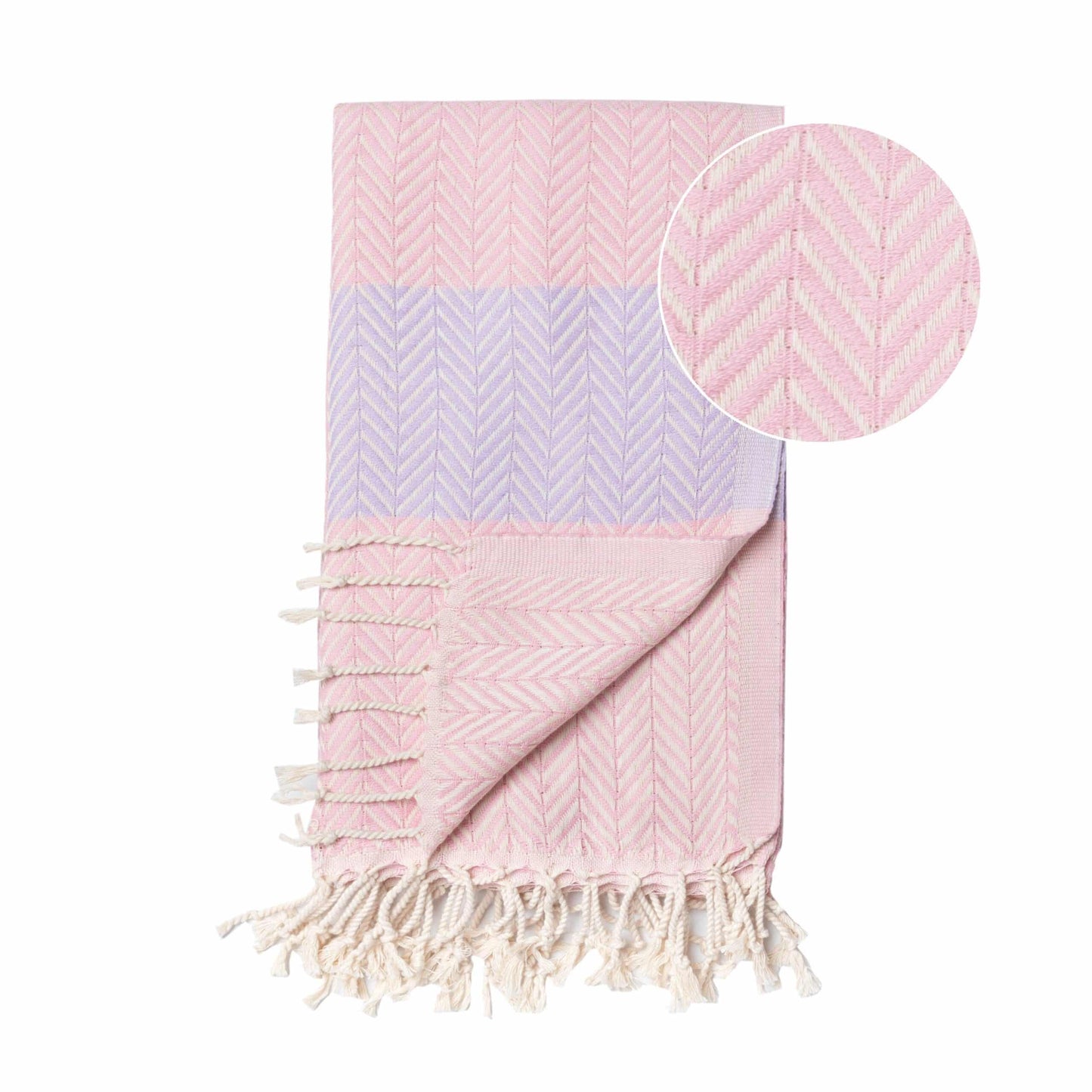 Beach Spa Turkish Hammam Towel Balik Pink/Lila