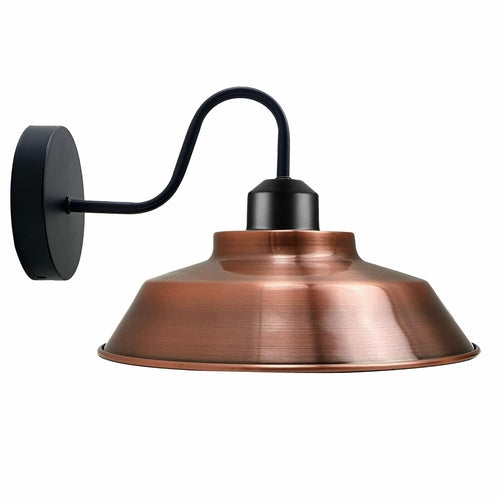 Retro Industrial Wall Lights Indoor E27 Indoor Sconce Metal Bowl Shape