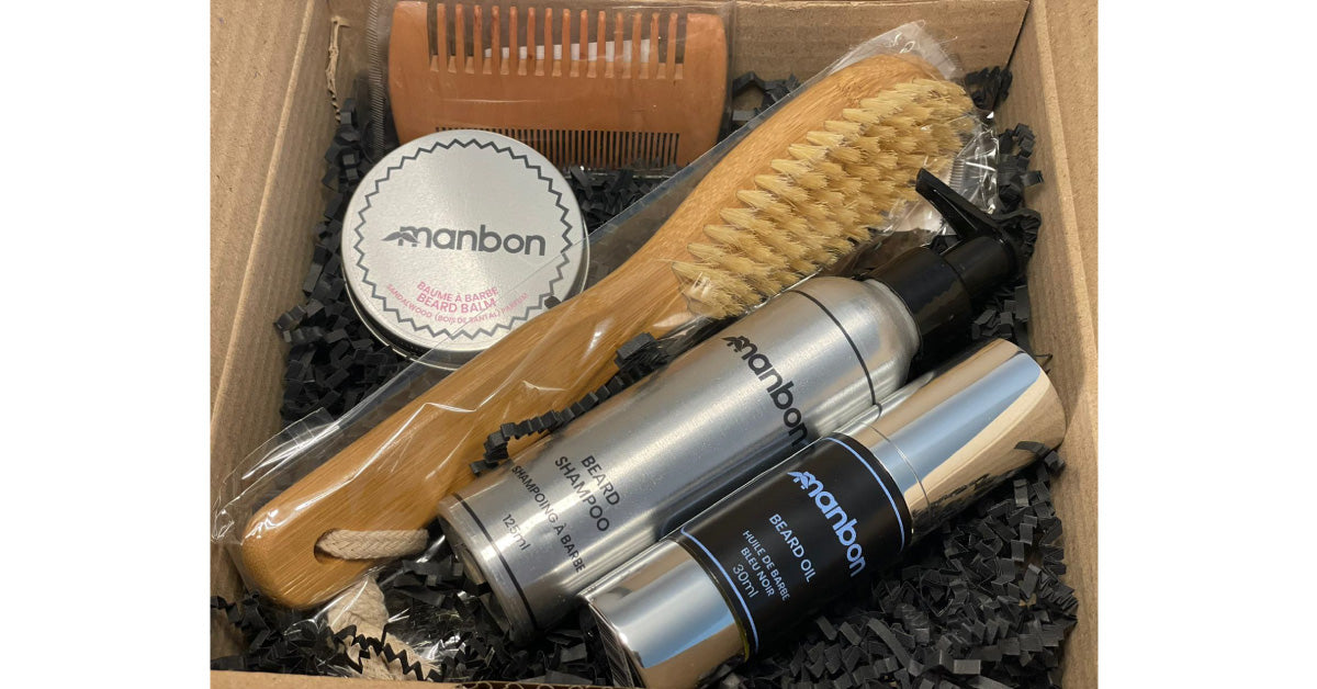 Manbon Natural and Luxurious Beard Growth & Grooming Kit