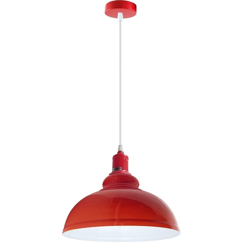 Red Retro Bedroom and Kitchen Pendant Light Shades