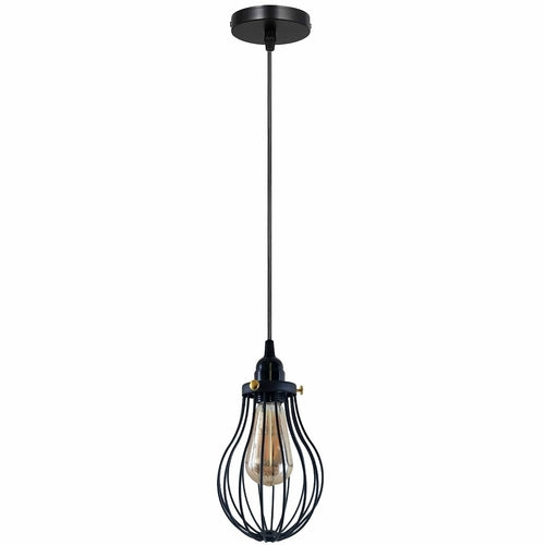 Driftline Black Cage Pendant Light E27 Collection