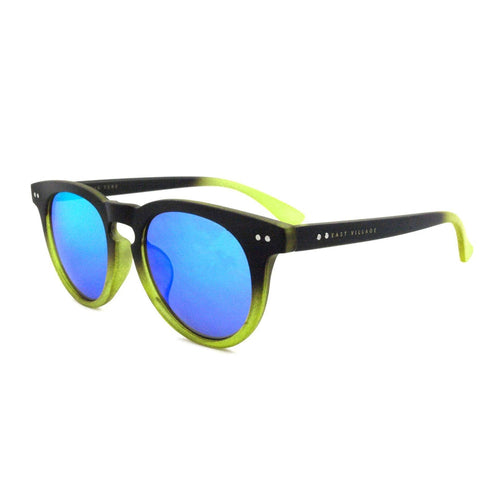 Preppy Two-Tone Sunglasses In Black/Green