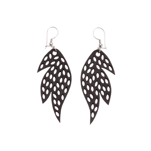 Sunburst Recycled Rubber Earrings product view