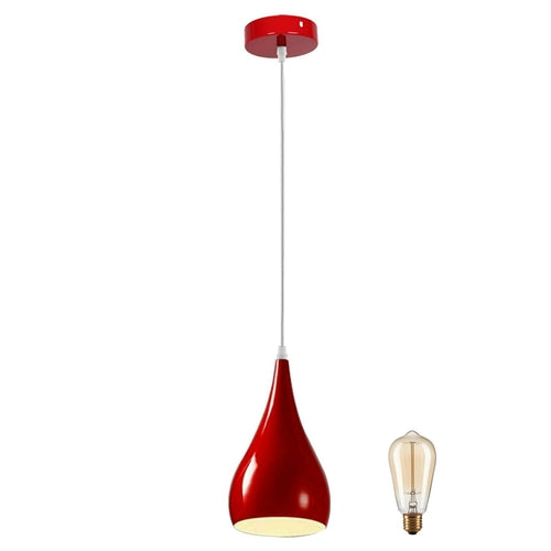 Red Retro Bedroom and Kitchen Pendant Light Shades