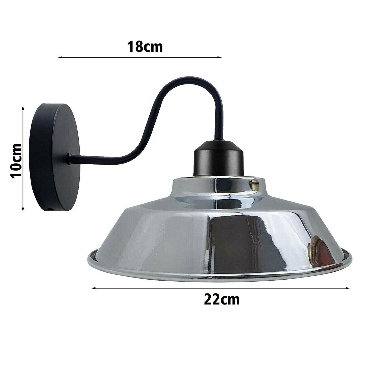 Retro Industrial Wall Lights Indoor E27 Indoor Sconce Metal Bowl Shape