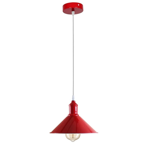 Red Retro Bedroom and Kitchen Pendant Light Shades