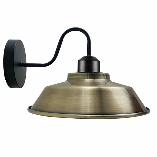 Retro Industrial Wall Lights Indoor E27 Indoor Sconce Metal Bowl Shape