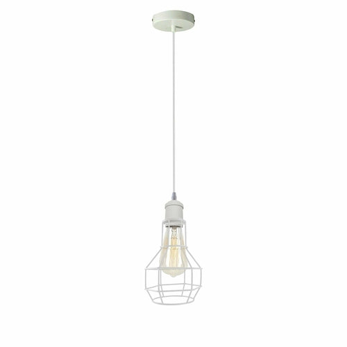 Driftline White Wire Cage Ceiling Lights