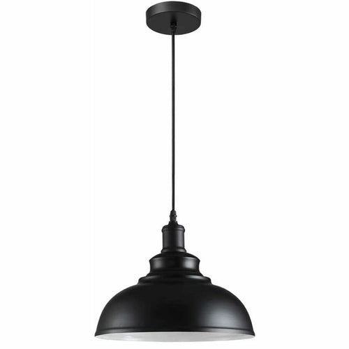 Retro Industrial Black Ceiling Pendant Light Metal Lamp Shade