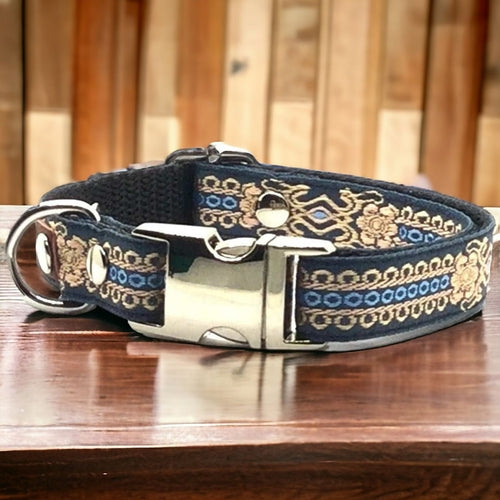 Elegant Paws Handmade 100% Cotton Designer Dog Collar for Small Breeds