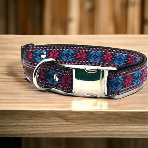 Designer Handmade's Regal Cotton Dog Collar for Majestic Pooches