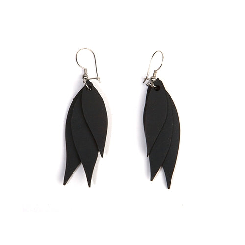 Flake Recycled Rubber Earrings product view