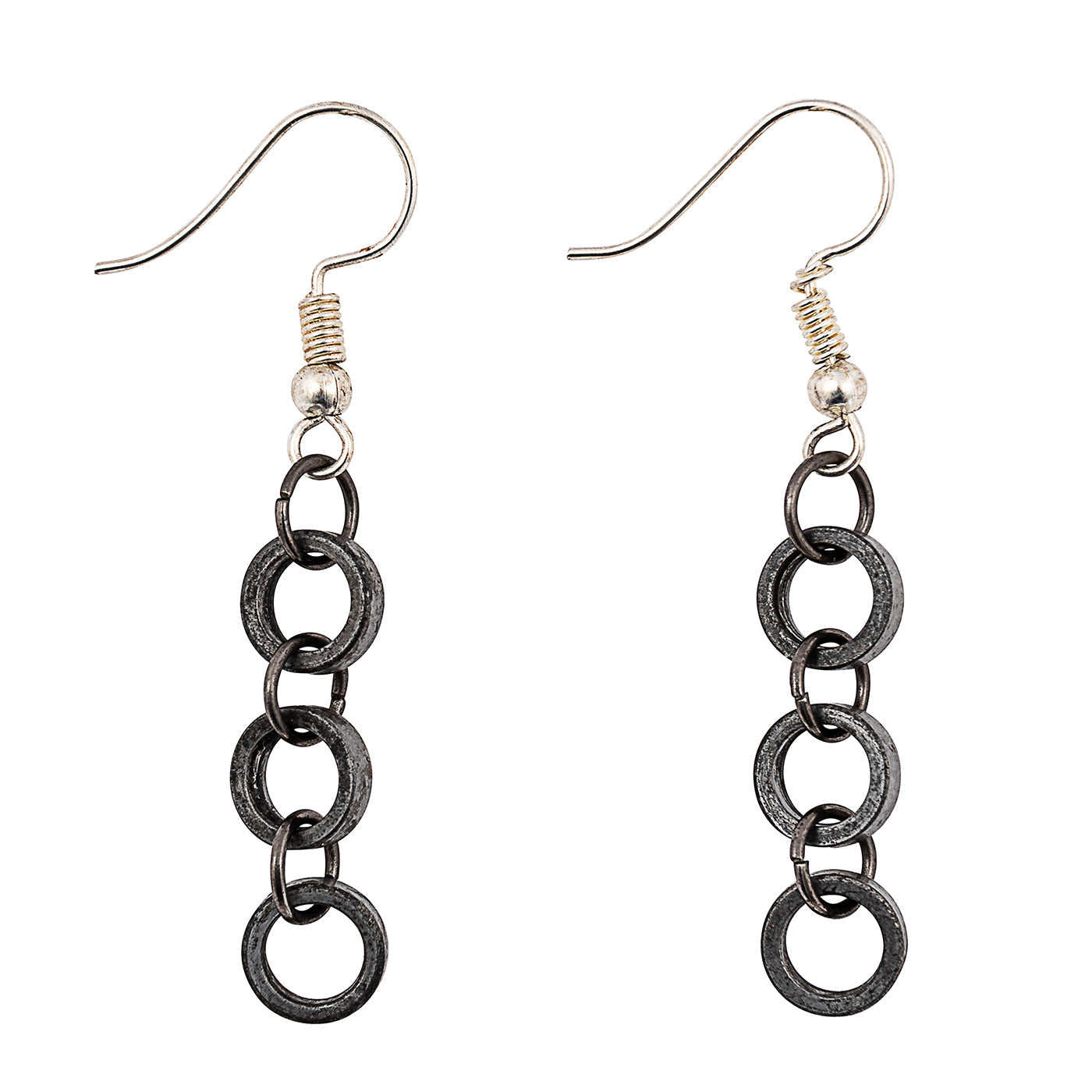 Bike Chain Earrings