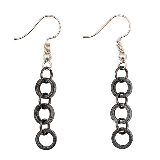 Bike Chain Earrings