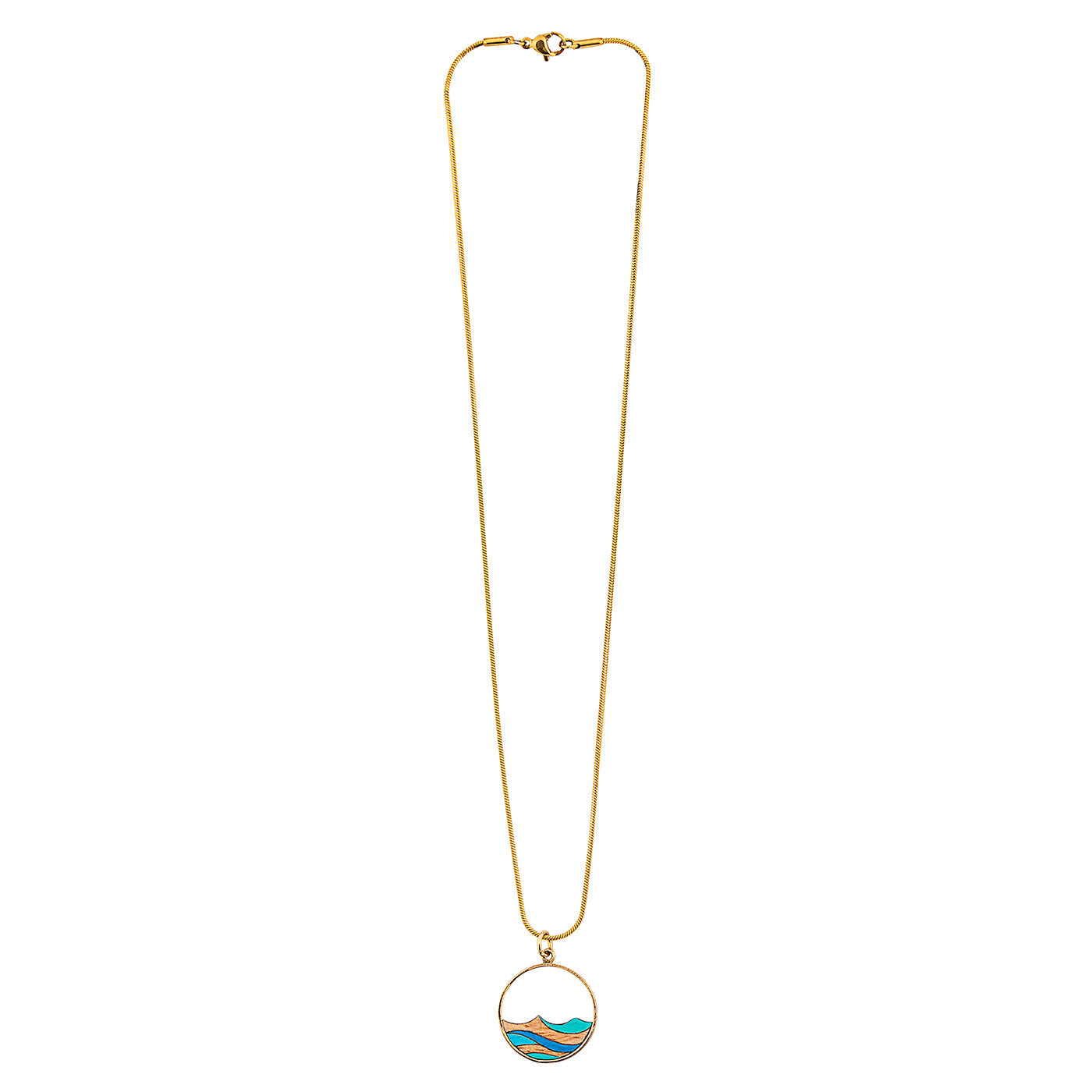 Ocean Recycled Wood Necklace