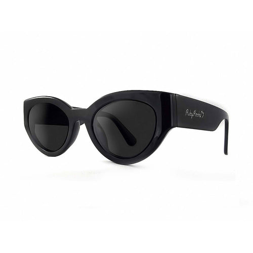 Ruby Rocks Chunky Cateye Sunglasses in Black