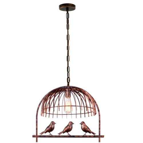 Bird Cage Ceiling Industrial Chandelier Loft Pendant Light With FREE Bulb