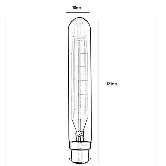 4W T185 B22 LED Dimmable Vintage Bayonet Bulb