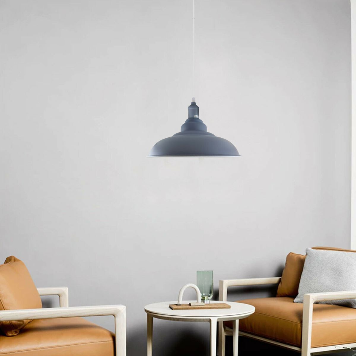 Grey colour Modern Industrial Retro Lamp Shade Pendant Light