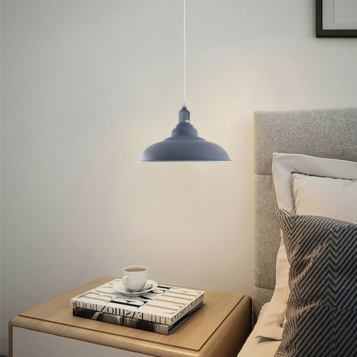 Grey colour Modern Industrial Retro Lamp Shade Pendant Light