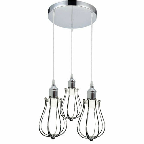 3 Head Modern Chrome Ceiling Pendant Light Fitting Pendant Hanging