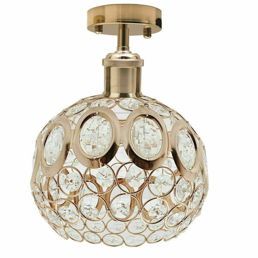 Modern Vintage Multi Lamp Shade Ceiling Light Fitting Crystal