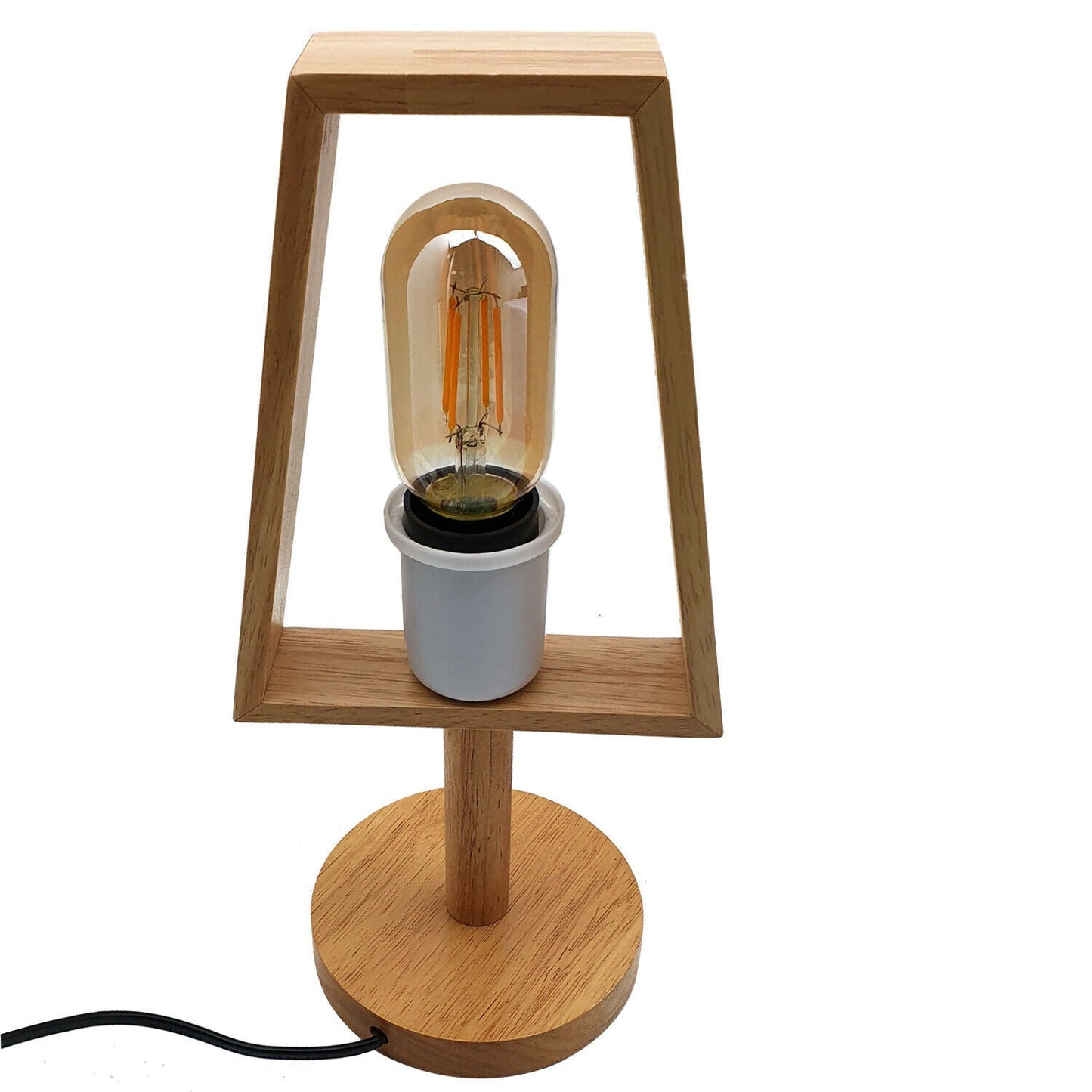 Industrial Modern Wooden Table/Floor Lamp Living room Plug in