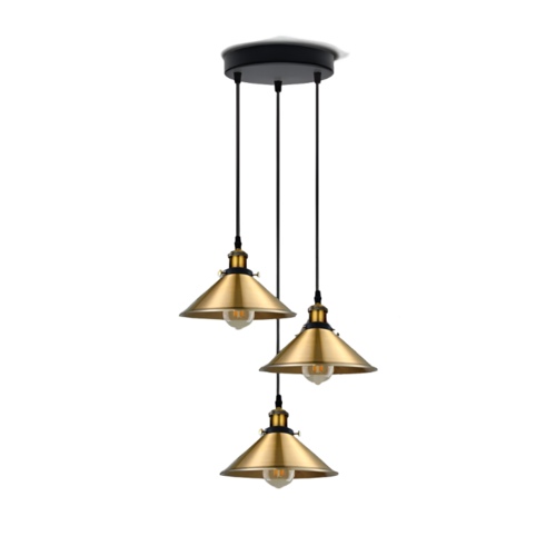 Industrial Vintage Metal Pendant Light Shade Chandelier Retro Ceiling