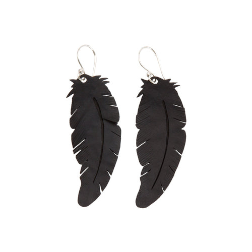 Angel Feather Rubber Earrings