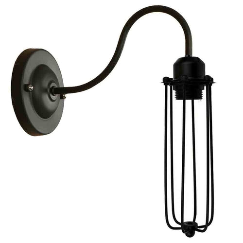The Dock Light Collection Black Cage Wall Lights
