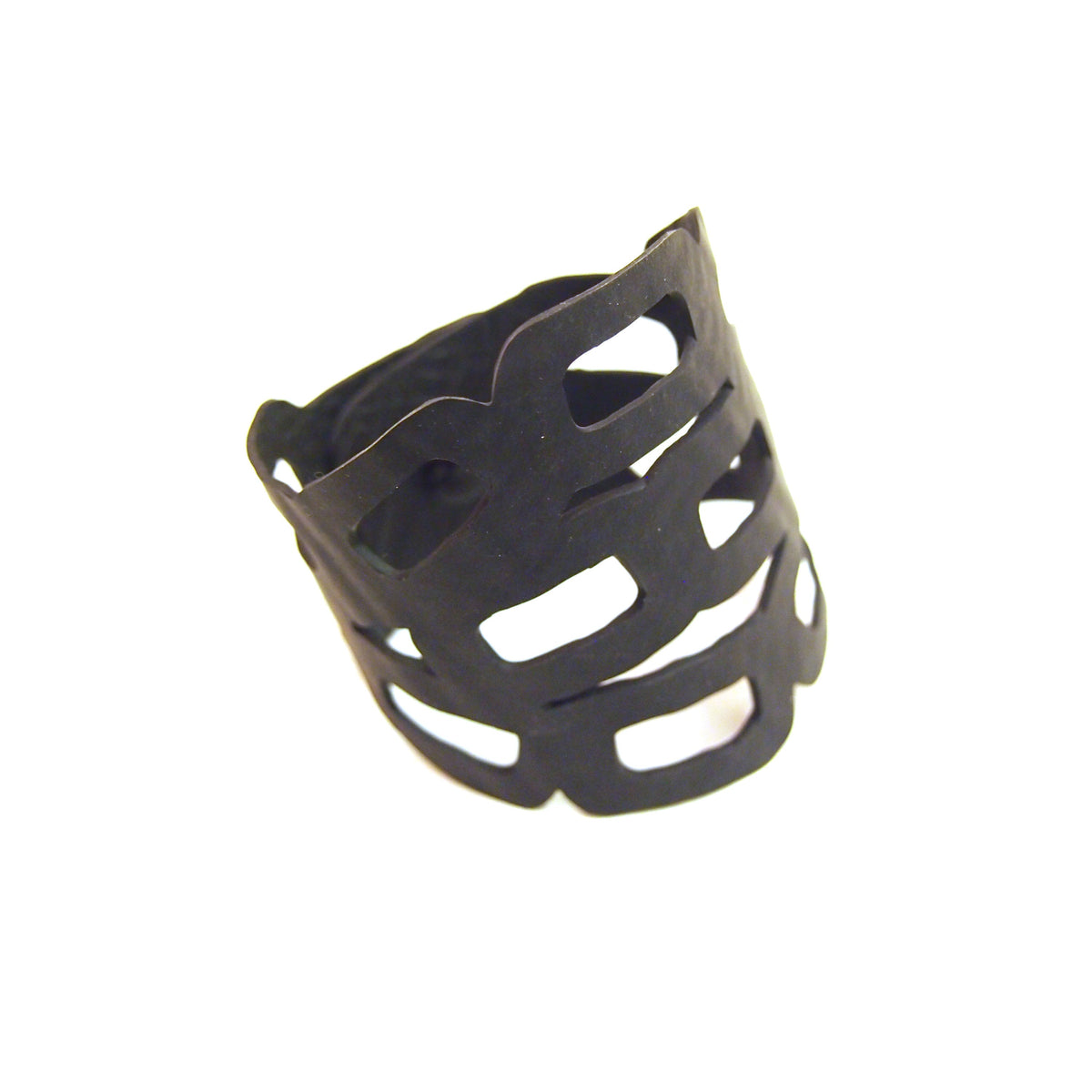 Link Recycled Rubber Chain Cuff product view